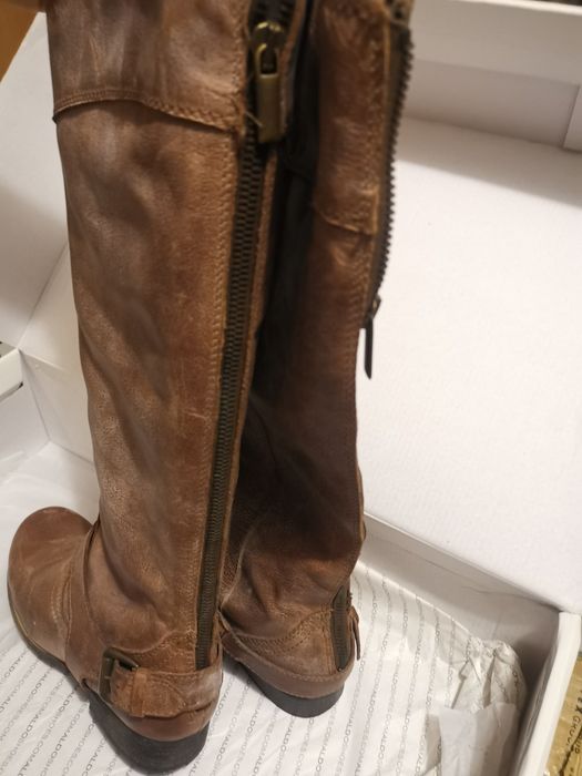 Cizme dama ALDO noi, full piele 36, reduse 70%