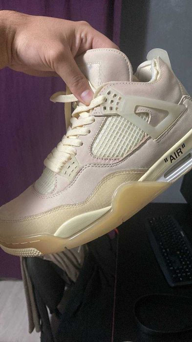 Jordan 4 Off White Sail