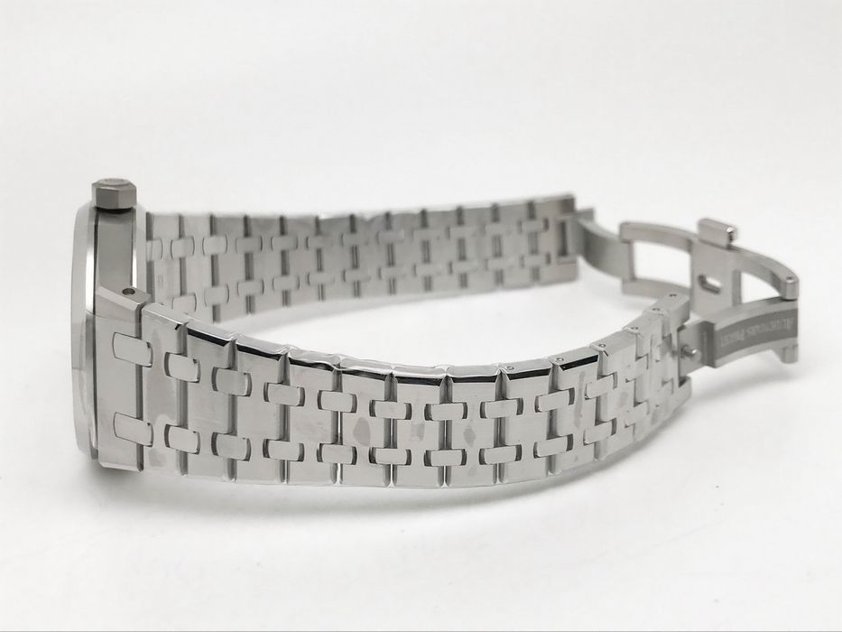 Audemars Piguet Royal Oak 15450 37mm Blue Dial - стоманена гривна - QC снимки