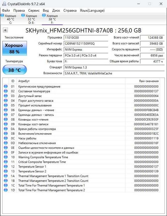 Продам SSD m2 на 256 гб.