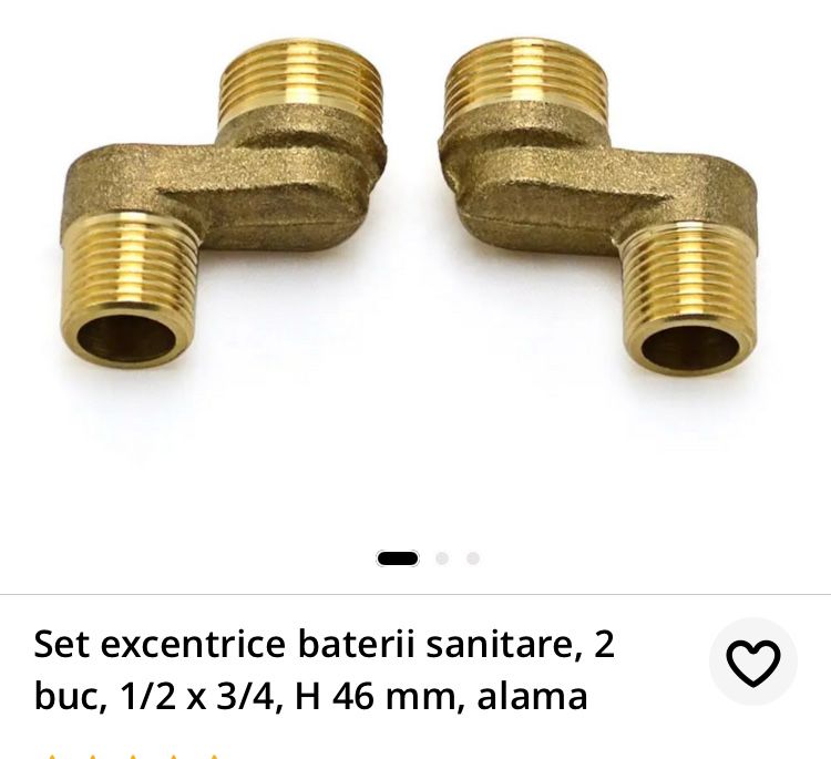 Excentrice baterii sanitare