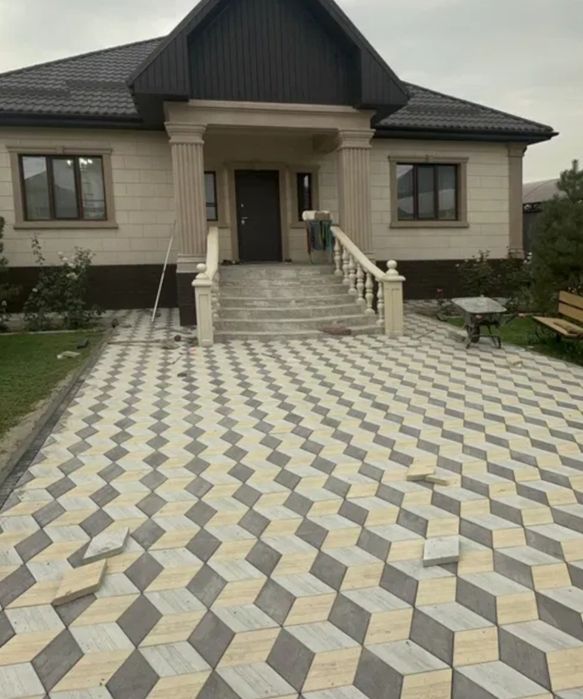 Укладка брусчатки