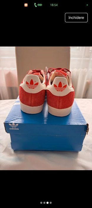 Adidasi Gazelle,piele intoarsa,marimea 36 2/3,noi,xu eticheta