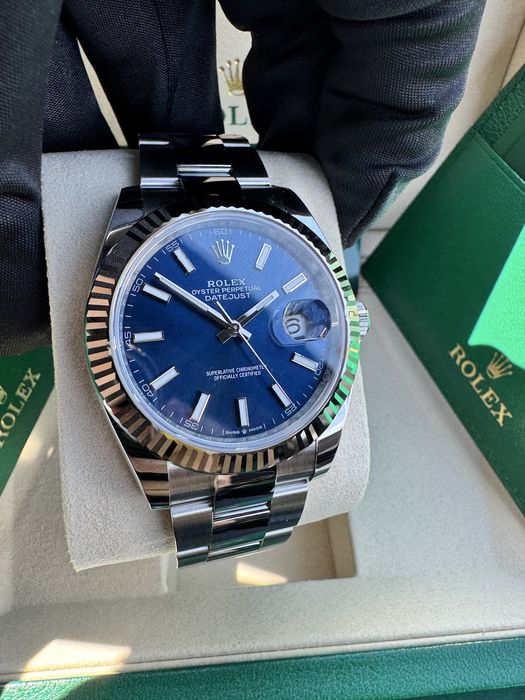 Rolex Datejust 41mm Bright Blue Dial