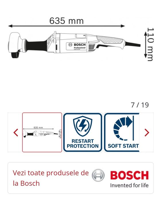 Polizor, flex drept,bosch (biax) GGS 8 SH