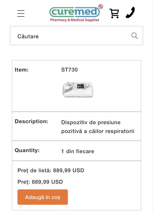 Aparat Hypnus  ST730 BiPAP