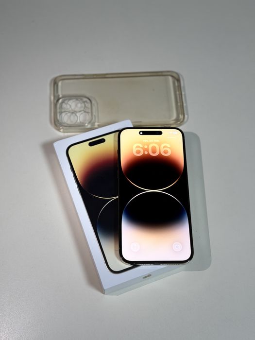 Vand Schimb 14 Pro Ca Nou 128 GB 5G Gold Auriu