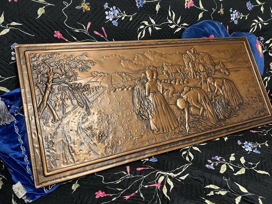 Tablou vintage foita de cupru Hartmann-Relief