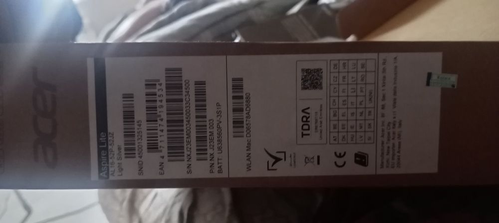 Notebook Acer aspire lite 16-52P-52JZ