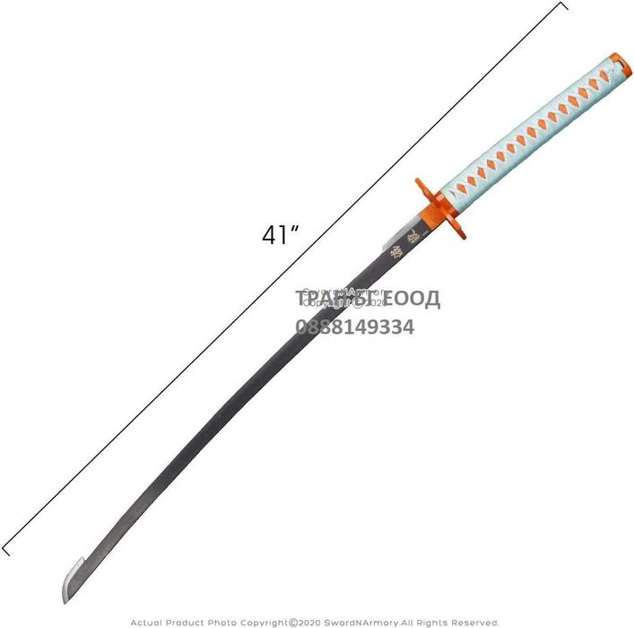 Катана Меч СТОМАНА Katana Manga Sword Demon Slayer Shinobu Kocho 74 см