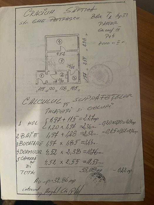 Apartament 2 camere semidecomandat