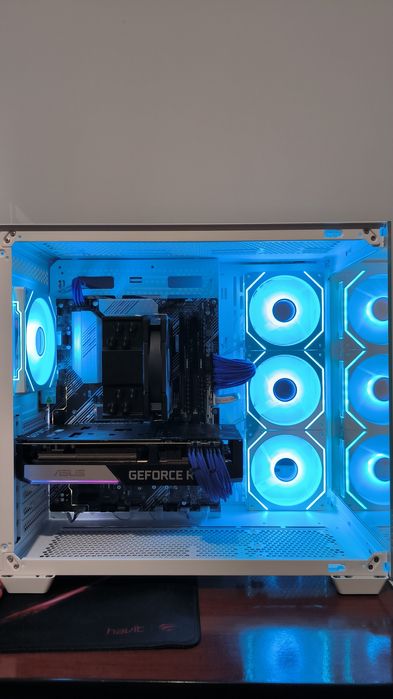 PC Gaming Ryzen 5 5600/RTX3070/16GB RAM/500GB SSD/1200W Gold/Acvariu