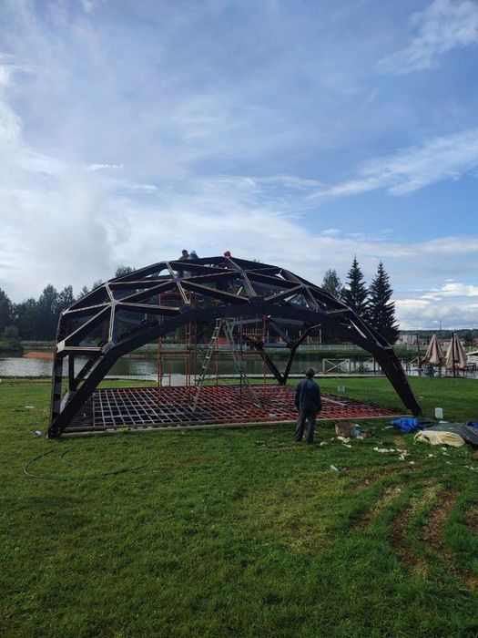 Глемпиг, Беседка, куполь, гумбаз, аура.Glamping. Besedka, kupola, gumb