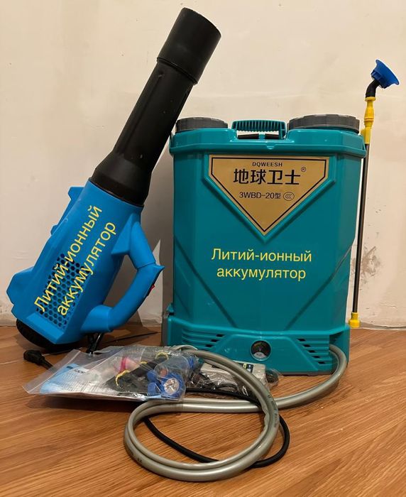 Литий-ионный аккумуляторный опрыскиватель и воздуховод