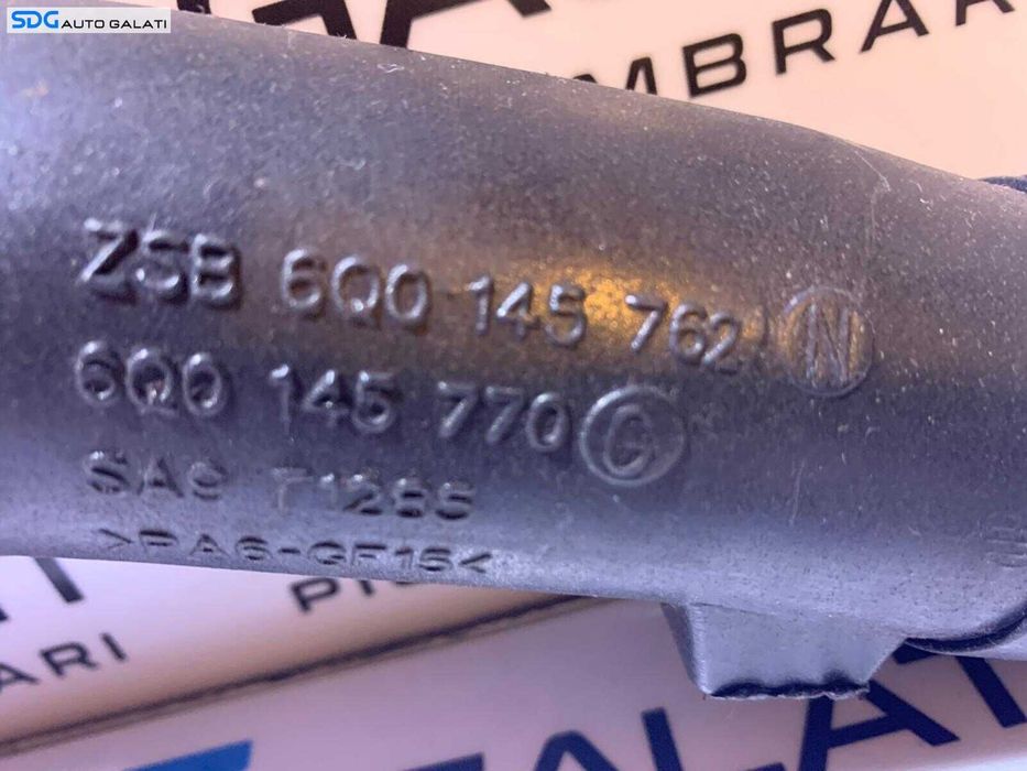 Tub Conducta Presiune Aer Radiator Intercooler Turbo Turbina Turbosuflanta Seat Ibiza 1.4 TDI AMF BNM BNV 2002 - 2008 Cod 6Q0145762N 6Q0145770G