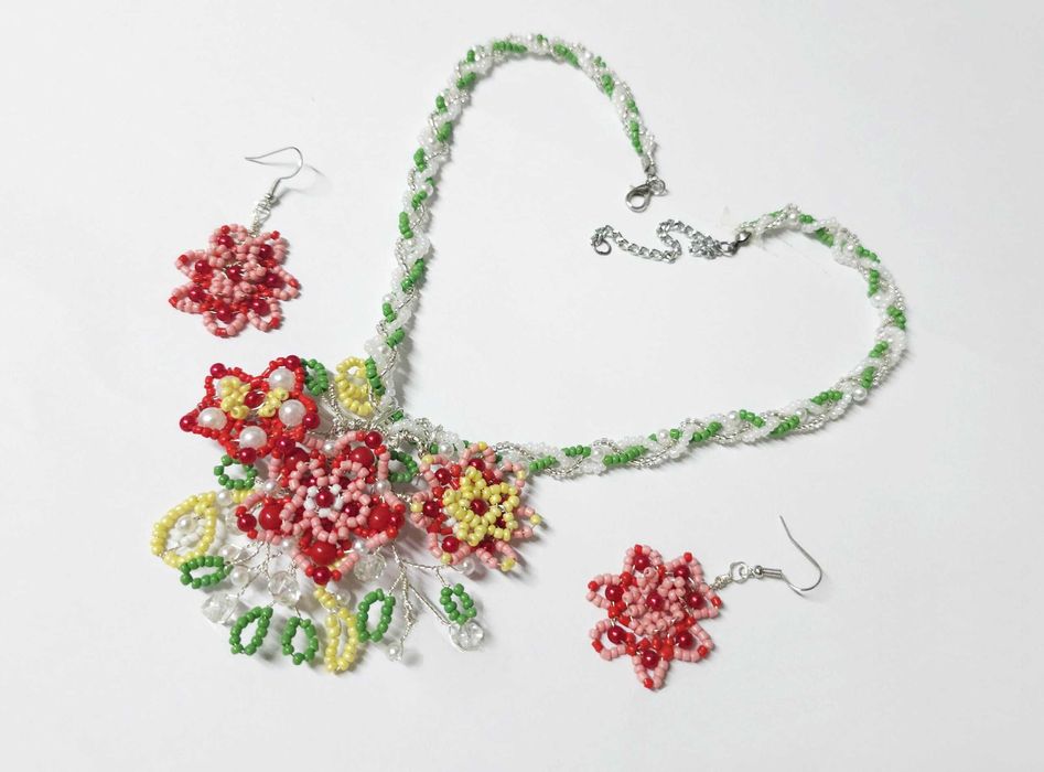 Seturi bijuterii lalele, floarea soarelui, lavanda, crin, etc, unicat