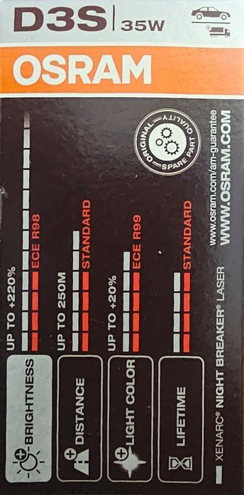Xenon OSRAM D3S Night Breaker LASER NOU Original.