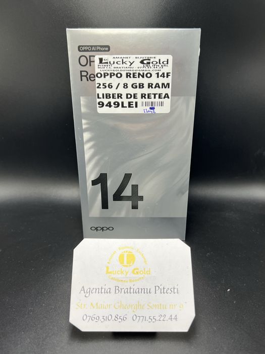 Oppo reno 14f 256/8 gb sigilat cod 23642