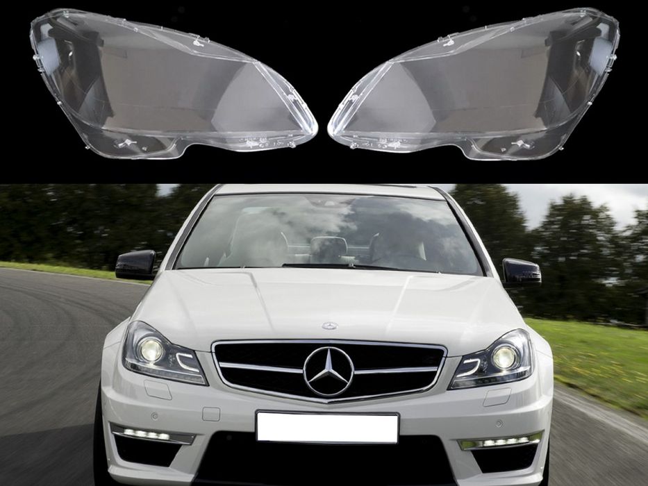 Стъкла за фарове на Mercedes C-Class W204 Facelift