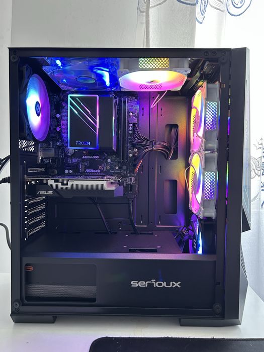 Unitate PC Gaming Ryzen 3700X - 16 GB - GTX 1650 - Sursa 550W noua