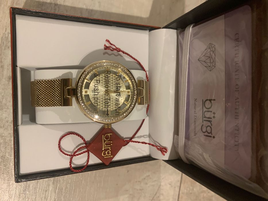 Дамски часовник Naturai Diamonds bürgi с диаманти