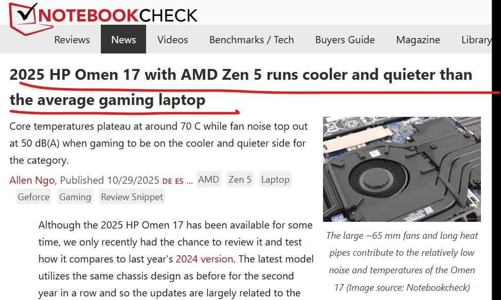 Laptop Gaming HP Omen 17 QHD 240Hz Ryzen7 350 32GB NVIDIA RTX 5070 1TB