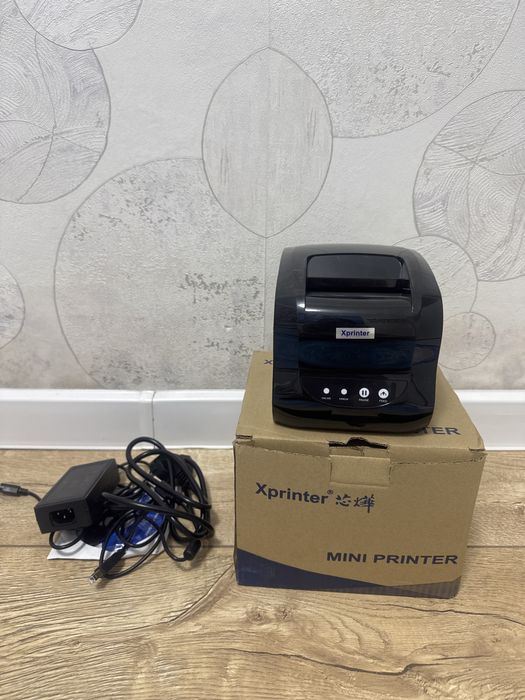Принтер Xprinter XP-365B черный срочно продам новый