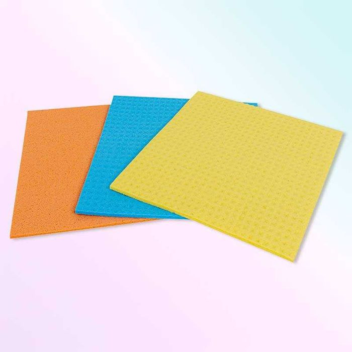 Комплект 3 мокри кърпи 18 x 20 см, многоцветни