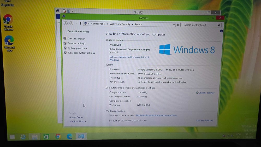 Laptop Acer Aspire 5942G