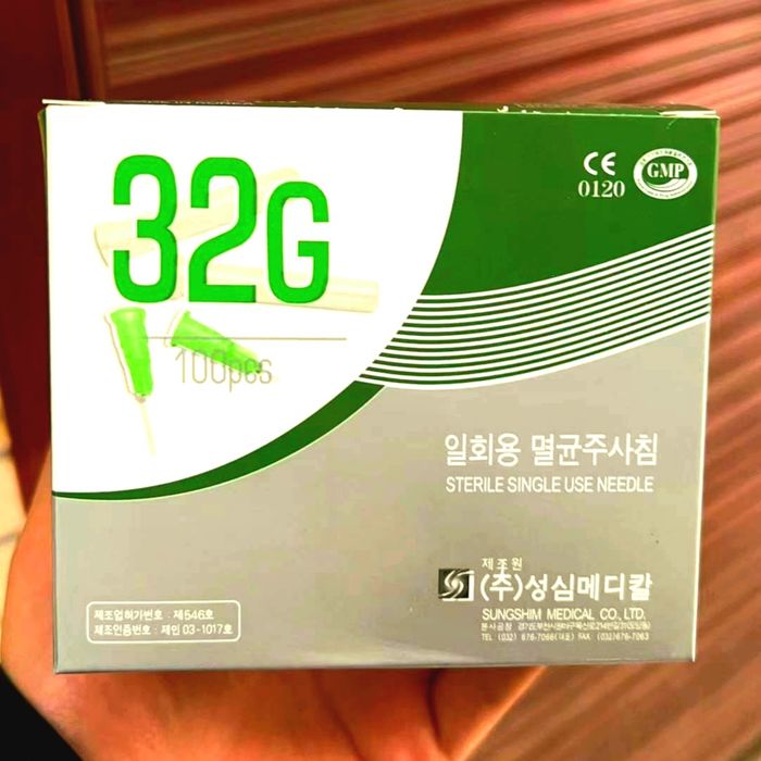 Мезоиглы для косметологов 32G x 4mm, 30G x 4mm