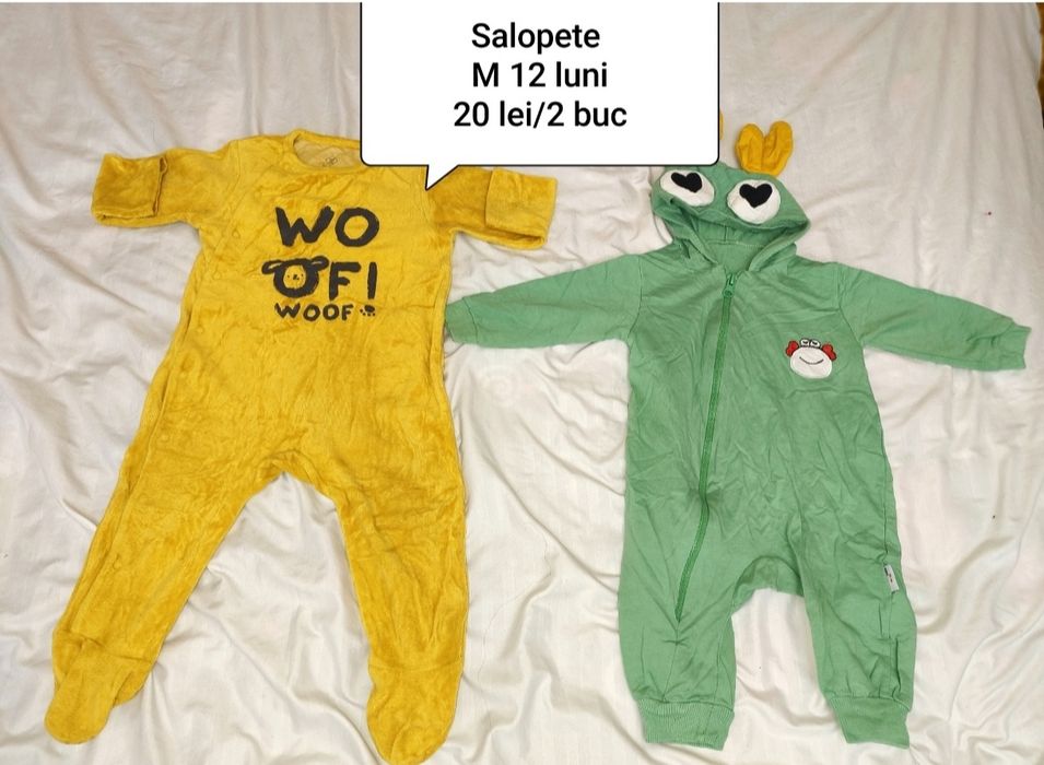 Salopetă 12 luni și pijamale 18 luni