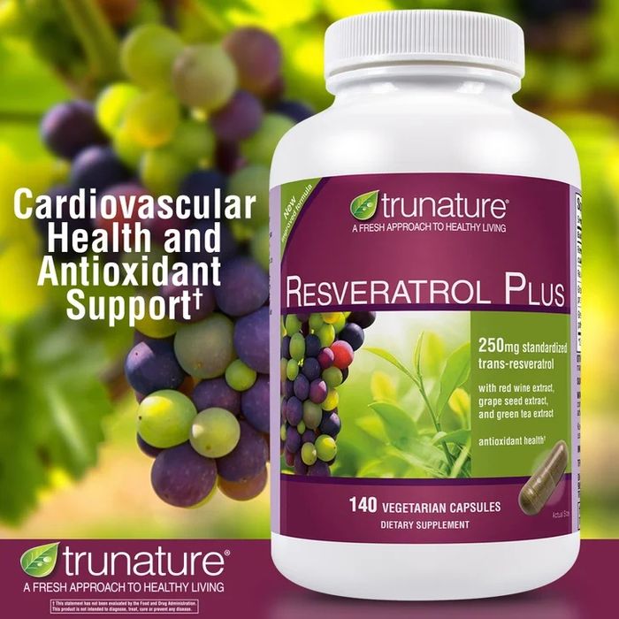 TruNature Resveratrol Plus 140 веганских капсул