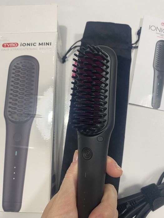Perie indreptat parul,portabil, Tymo Ionic Mini, ionic,invelis ceramic