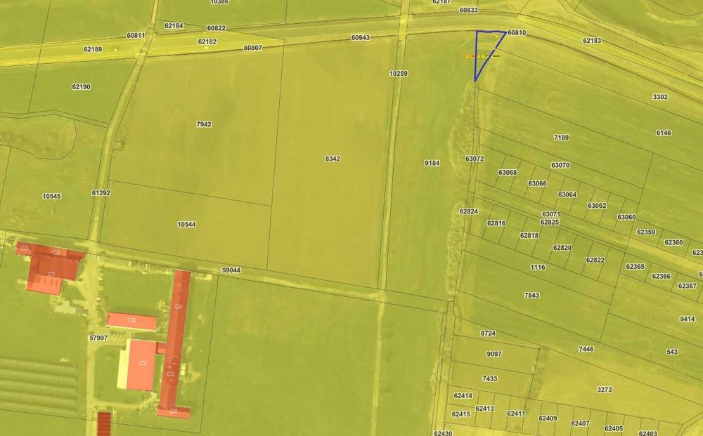 Parcela teren intravilan industrial 619 mp