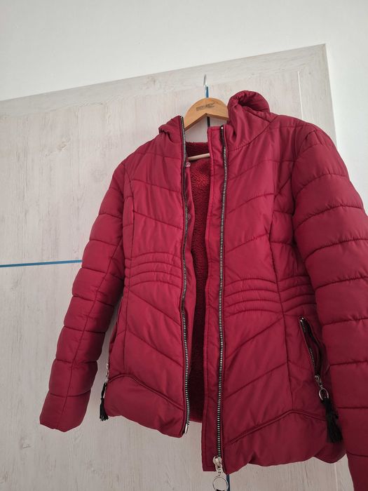 Palton cu glugă matlasat