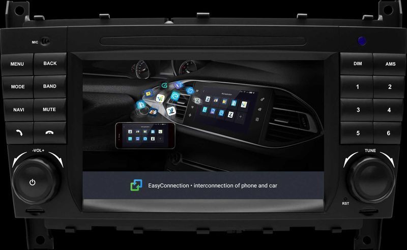 MERCEDES C CLK 7" W203 W467 Андроид Навигация, 9321