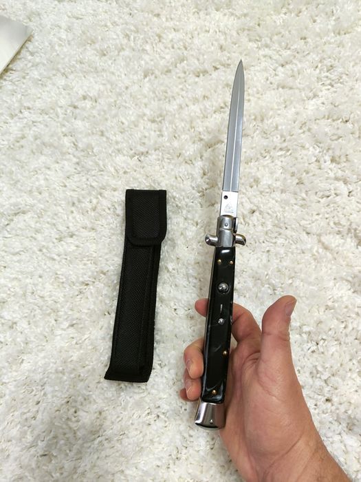 Briceag Stileto cu buton și blocator 34cm, Cuțit italian Stileto