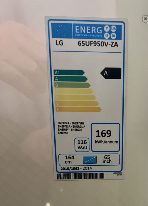 Телевизор LG 65UF950V-ZA