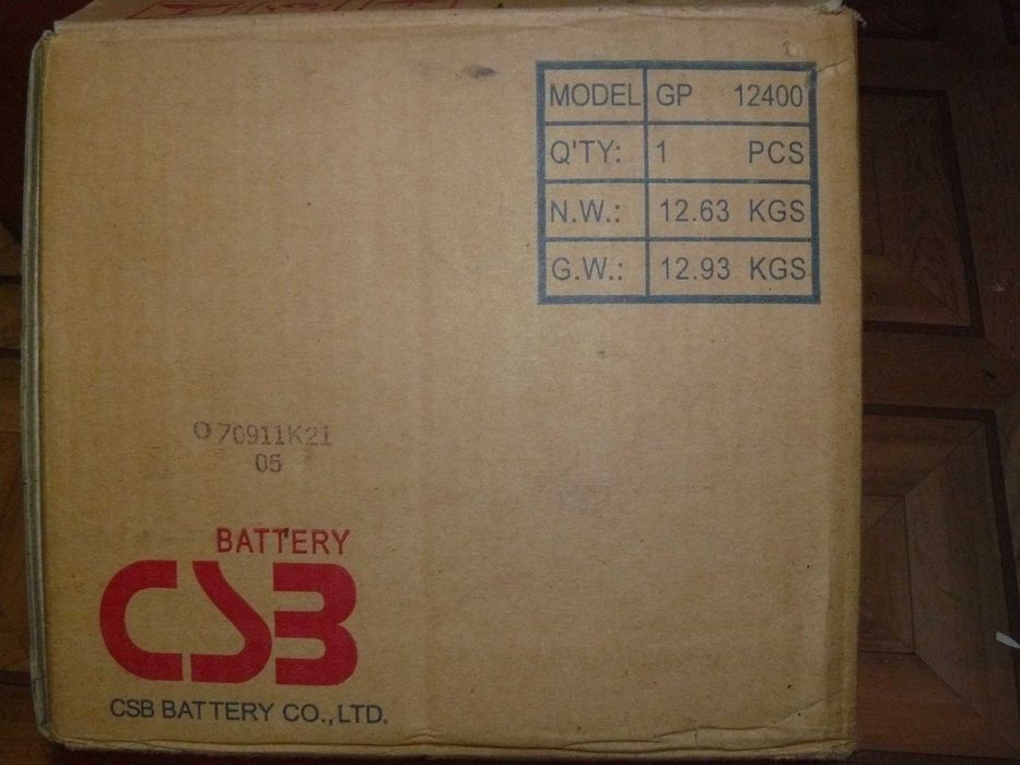 аккумулятор GP 12400