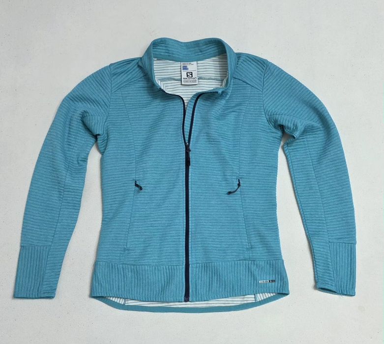 Jacheta, bluza SALOMON Advanced Skin Warm, cu fermoar lung, mărimea S ptr dame