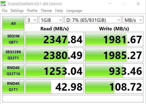 1TB WD Blue SN550 NVMe SSD