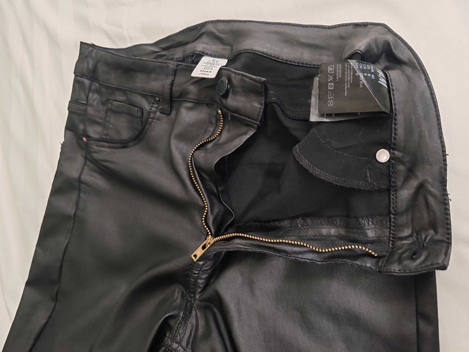 Curvy Jeggings Ultra High Waist Ankle Length & Denim H&M, Mărime L