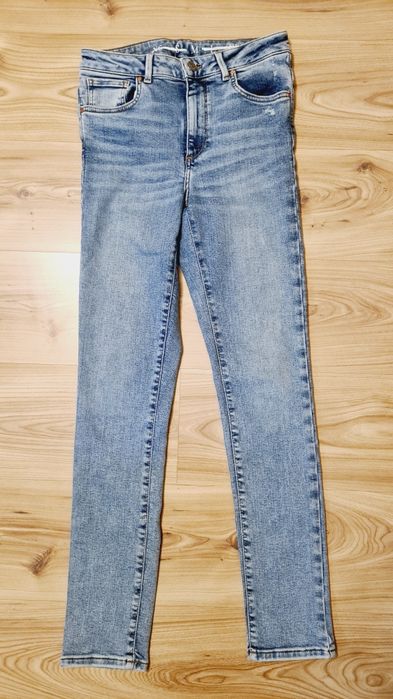 Jeansi blugi skinny elastici talie f. Inalta