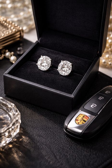 Cercei cu diamant Lab Grow