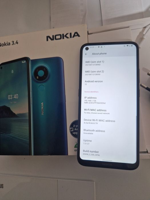 Telefon display mare,Nokia 3.4 ca nou  in cutie