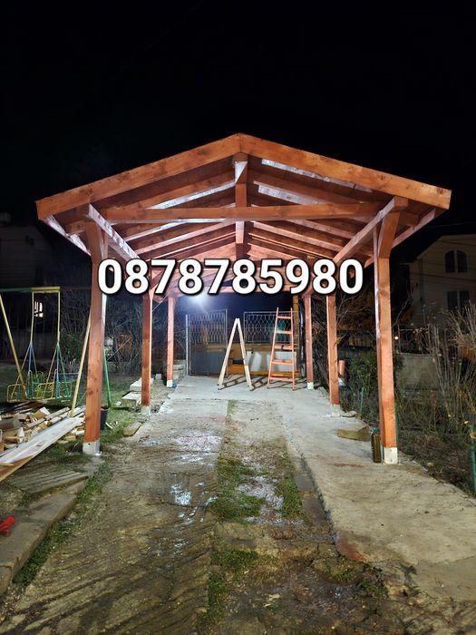 Изграждане на дървени навеси софия