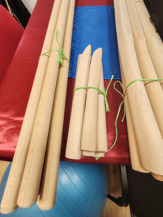 ДЪРВЕНИ Айкидо Оръжия– Катана, Джо И Танто + Калъф