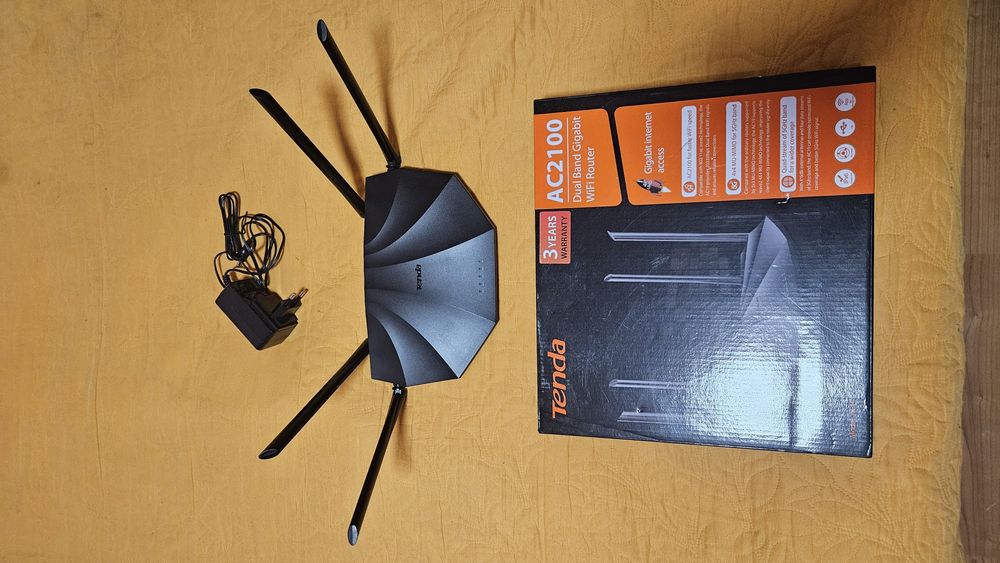 Рутер wireless Tenda AC19, AC2100, Gigabit,USB, dual-band, 4 antene