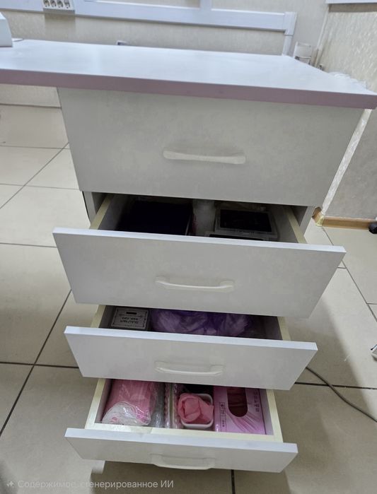 Продам кулер, стол, стулья, полочку для гель лаков