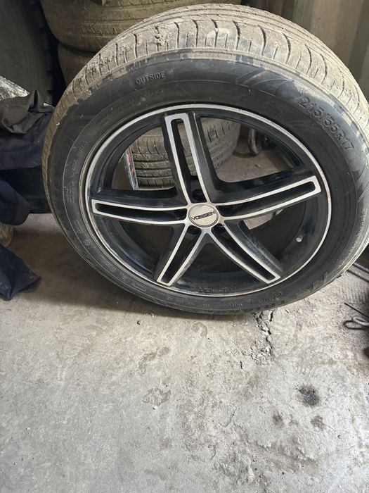 Диски с летними шинами на субару 215/55/17 TRIANGLE